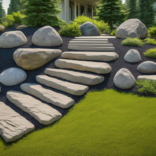 14 Landscaping with Large Rocks Ideas